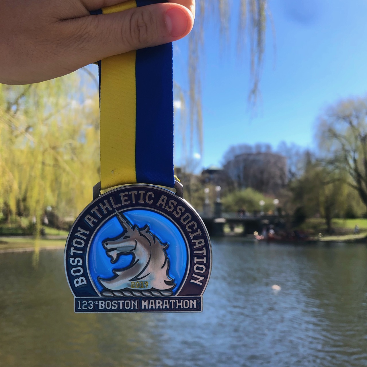 The fabulous Boston unicorn medal